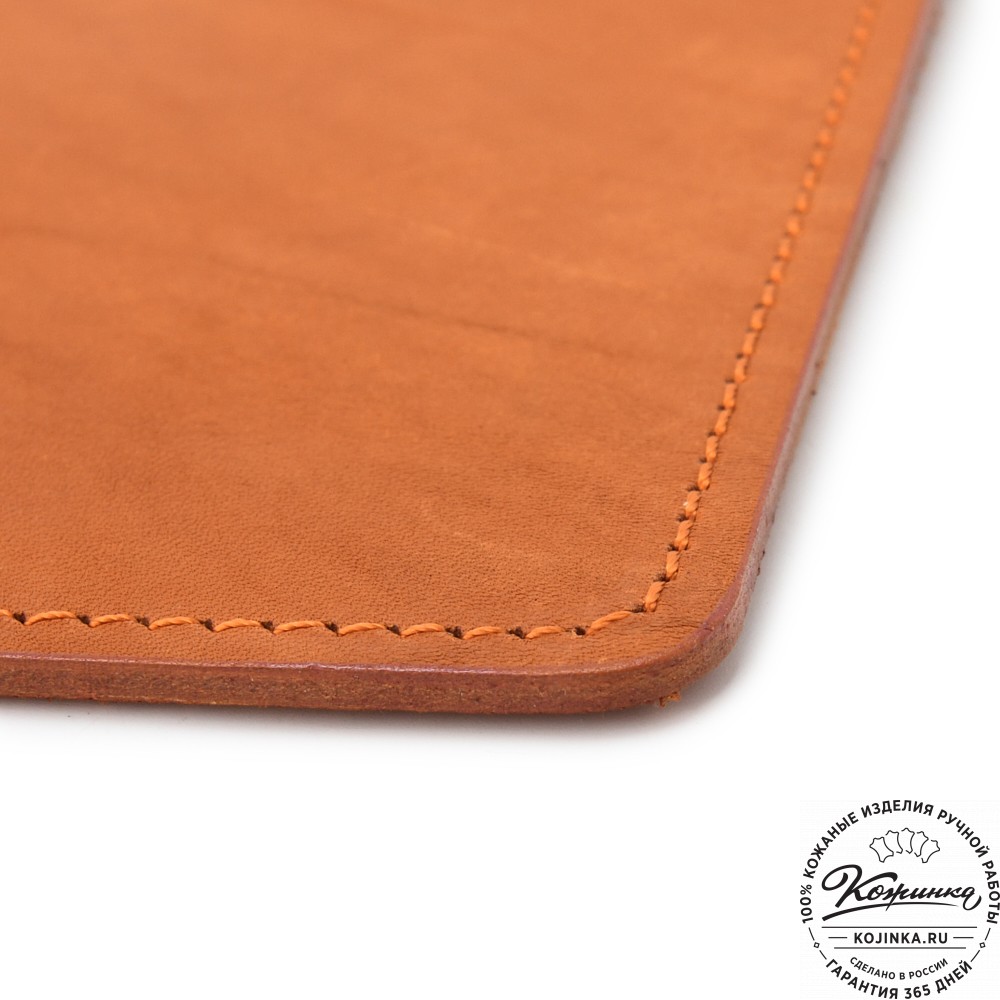 Кожаный коврик для мыши малый (рыжий)